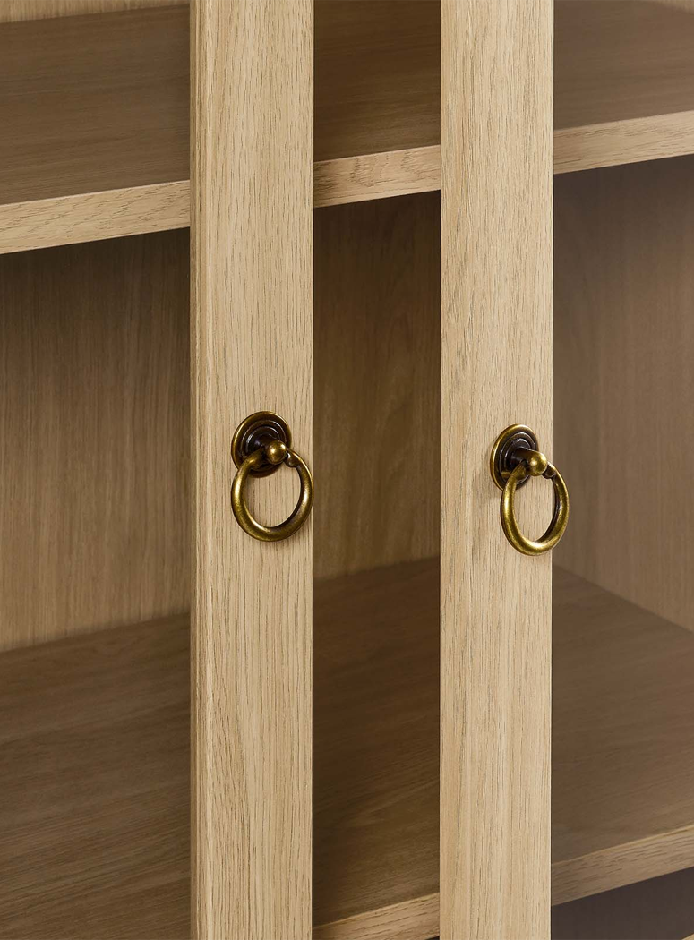 Calista Storage Display Cabinet,oak