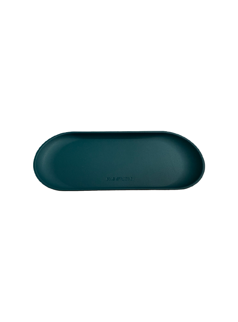 6XS Studio Round Tray (S), Deep Green