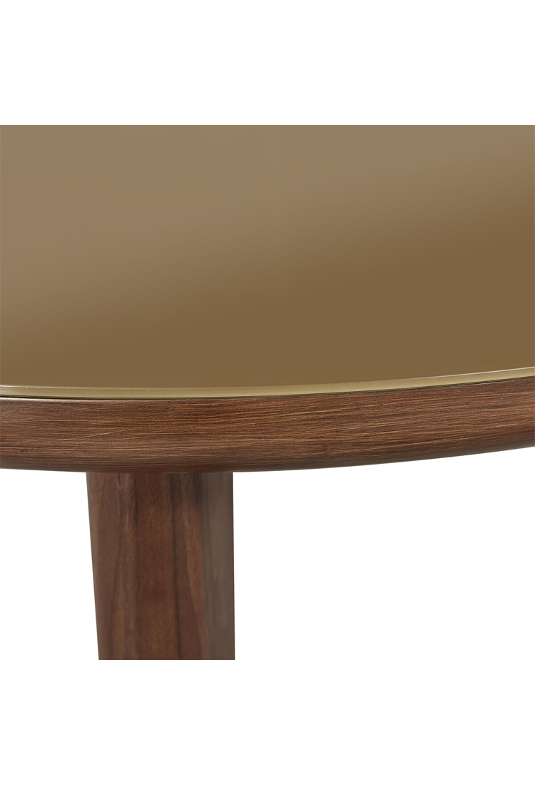 Kaelis Glass Round Coffee Table