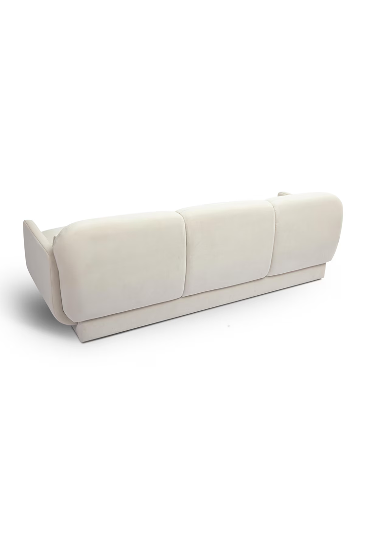 Azura Cream Velvet Sofa