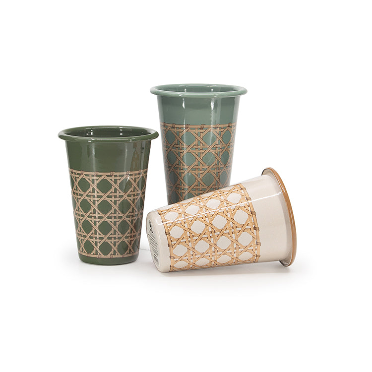 Crow Canyon Domino x CCH Wicker 14 oz Tumbler