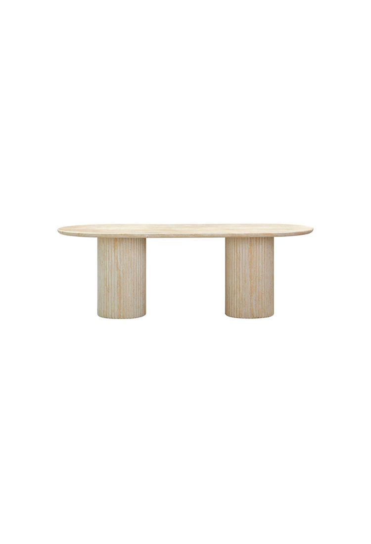 Altheon Travertine Indoor/Outdoor Dining Table