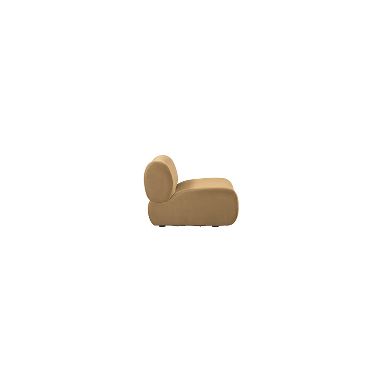 Modu Performance Velvet Armless Chair