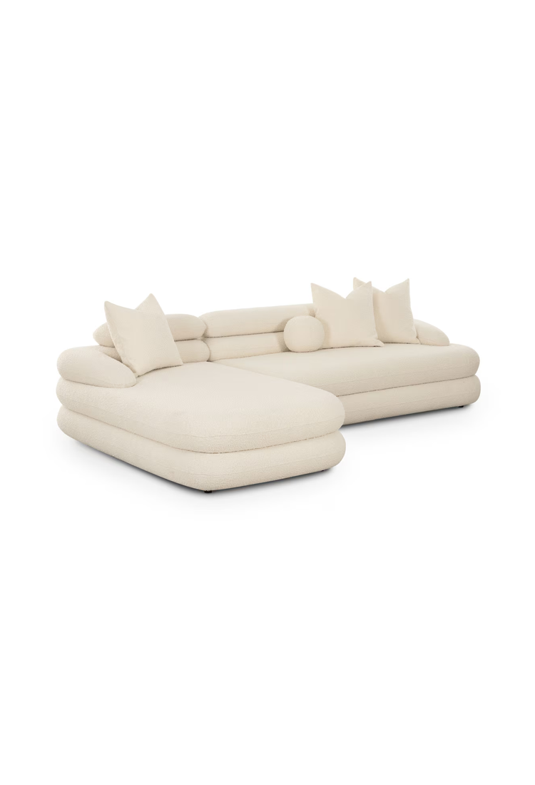 Restopia Cream Boucle LAF Sectional