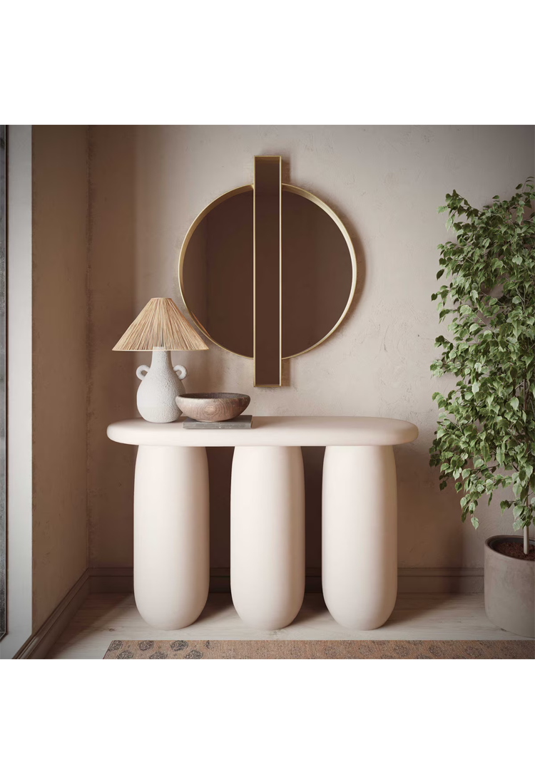 Temara Cream Console Table