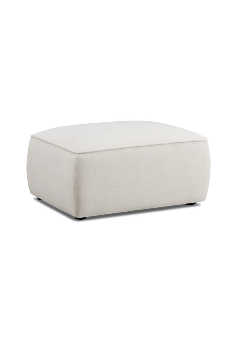 Syntara Linen Ottoman, Sand