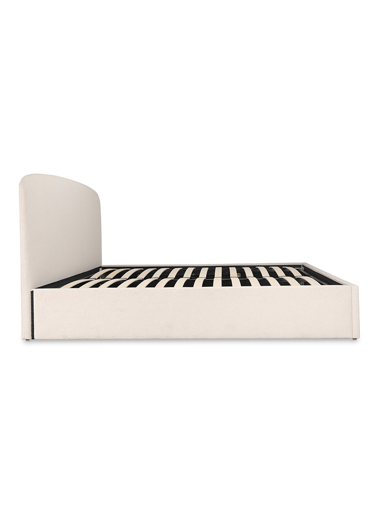 Snooze King Storage Bed,cream