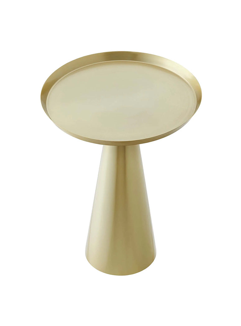 Aerin Round Side Table,brass