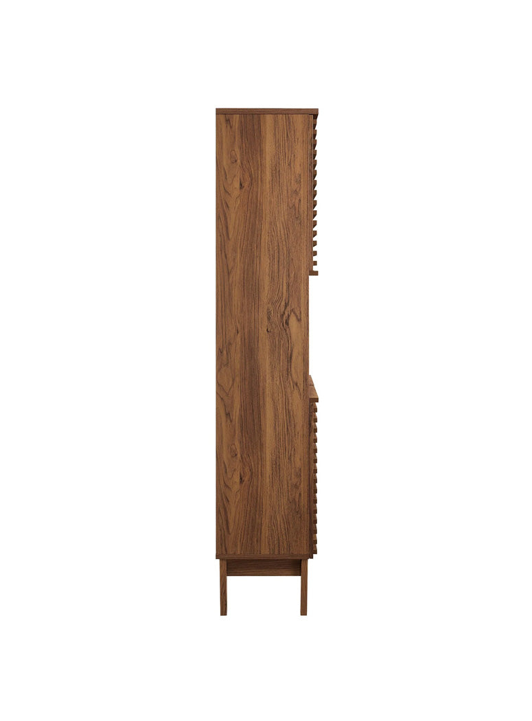 Chateau  BRender Tall Narrow Bathroom Storage Cabinet,walnut