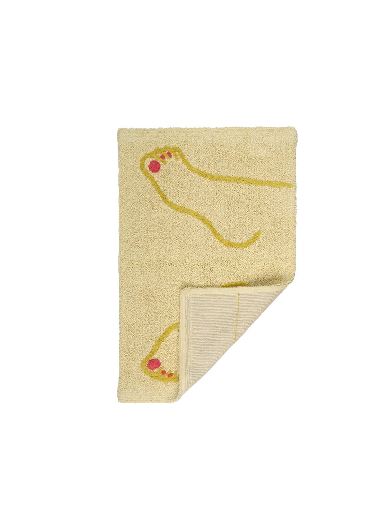 Cold Picnic Footsie bathmat,Yellow