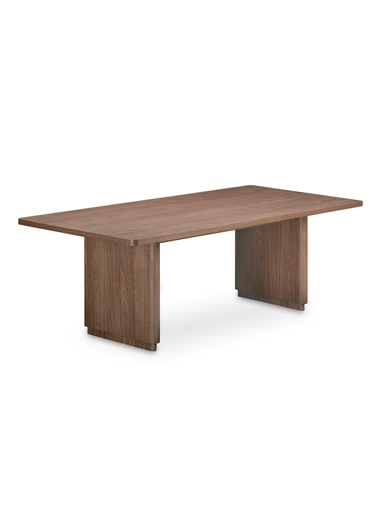 Lorne Large Dining Table, walnut brown