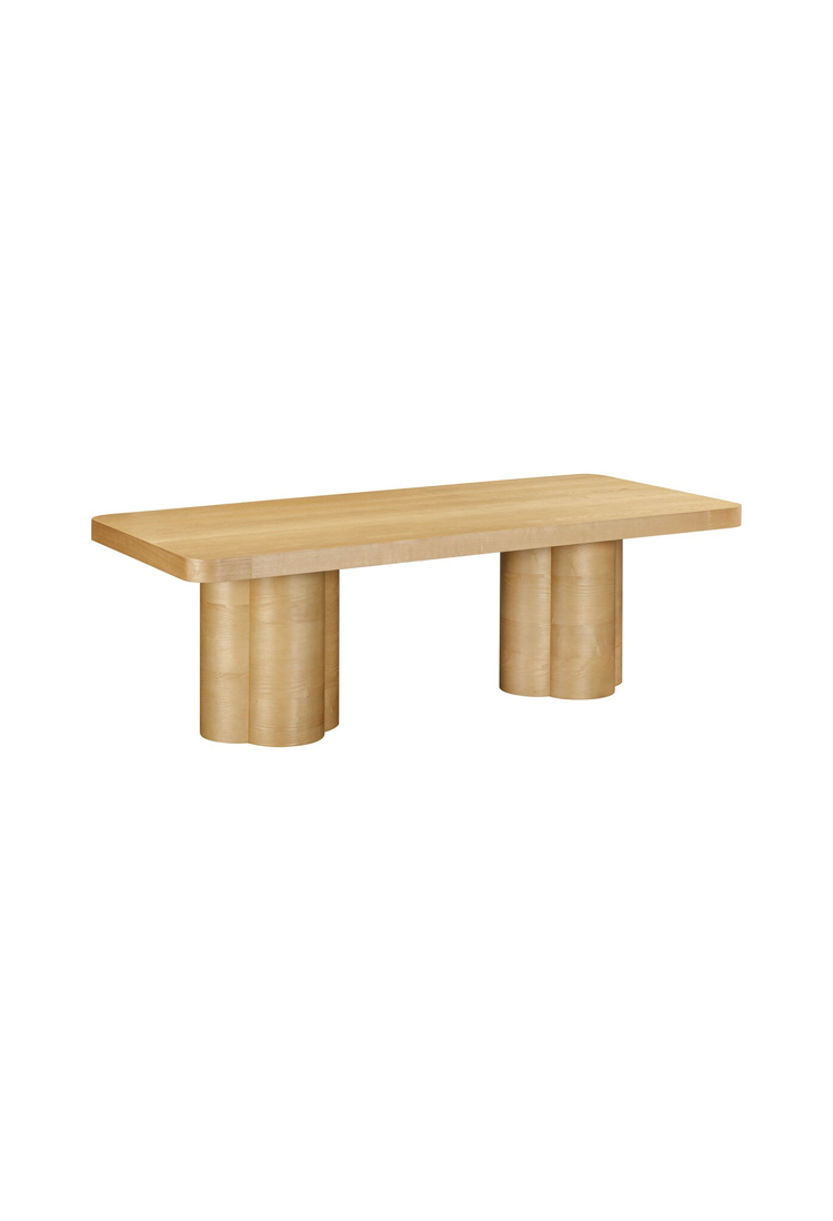 Nookara Ash Dining Table,Natural