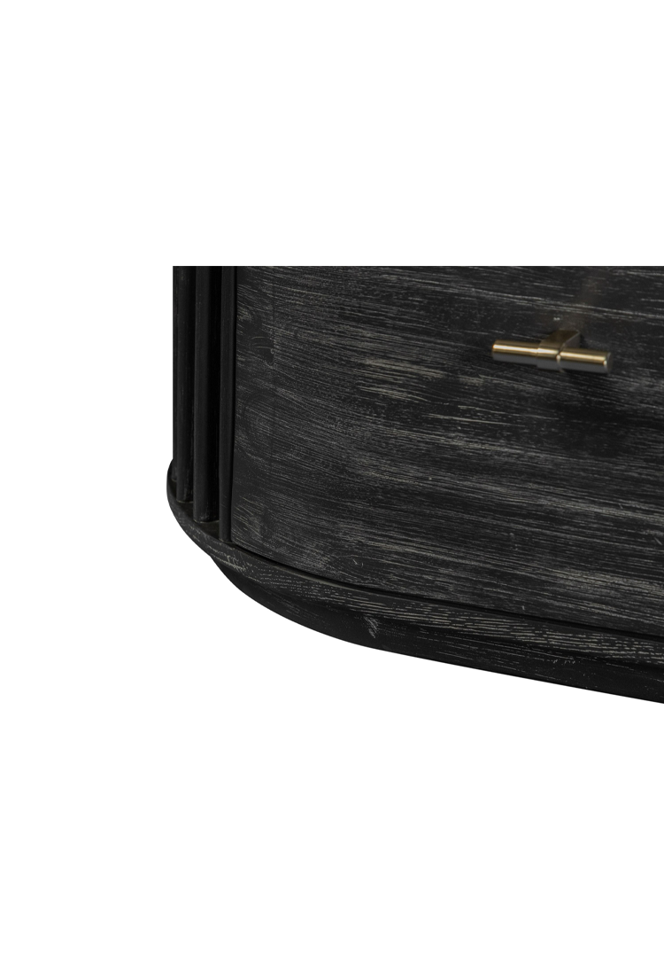 Cadenza Acacia Nightstand,Black