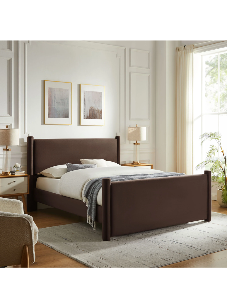 Mariselle Full Plaform Bed,Mulberry