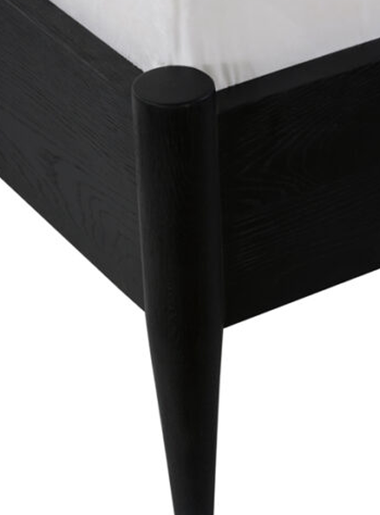 Manor King Bed, charcoal