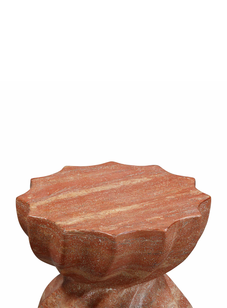 Thalor concrete stool, red