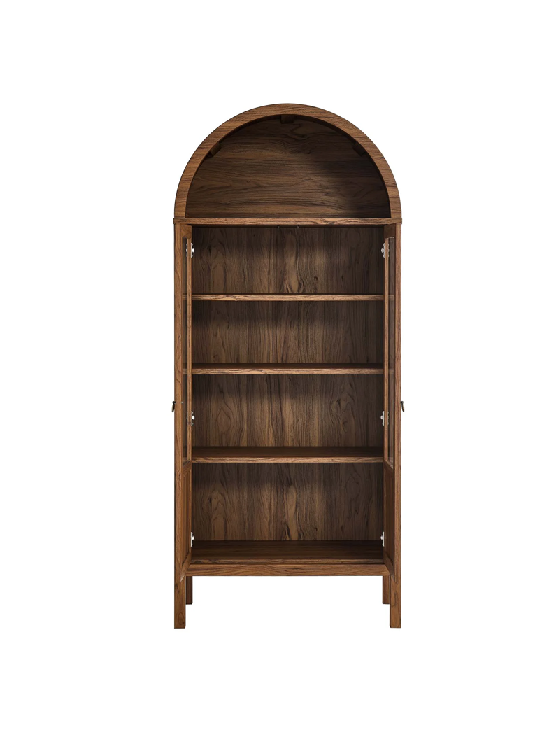 Calista Storage Display Cabinet,walnut