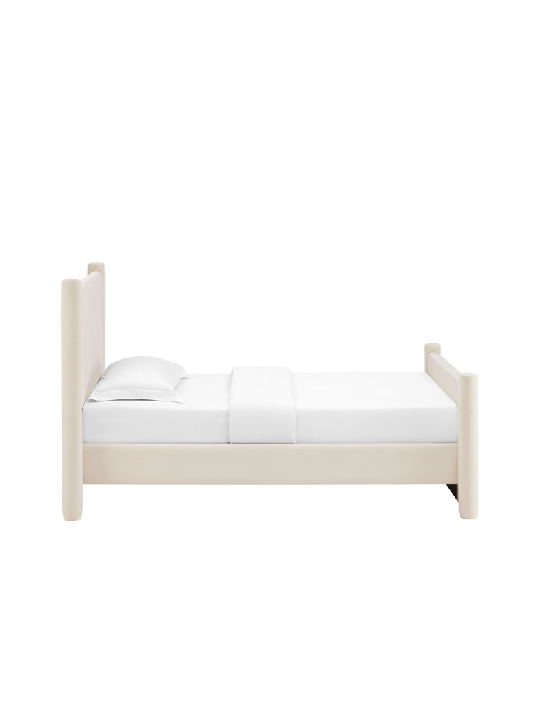 Mariselle Twin Plaform Bed,Alabaster