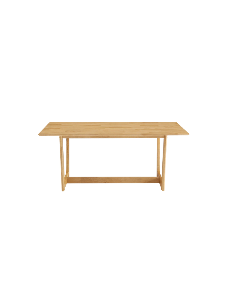 VeoFlux Rectangle Wood Dining Table,Natural