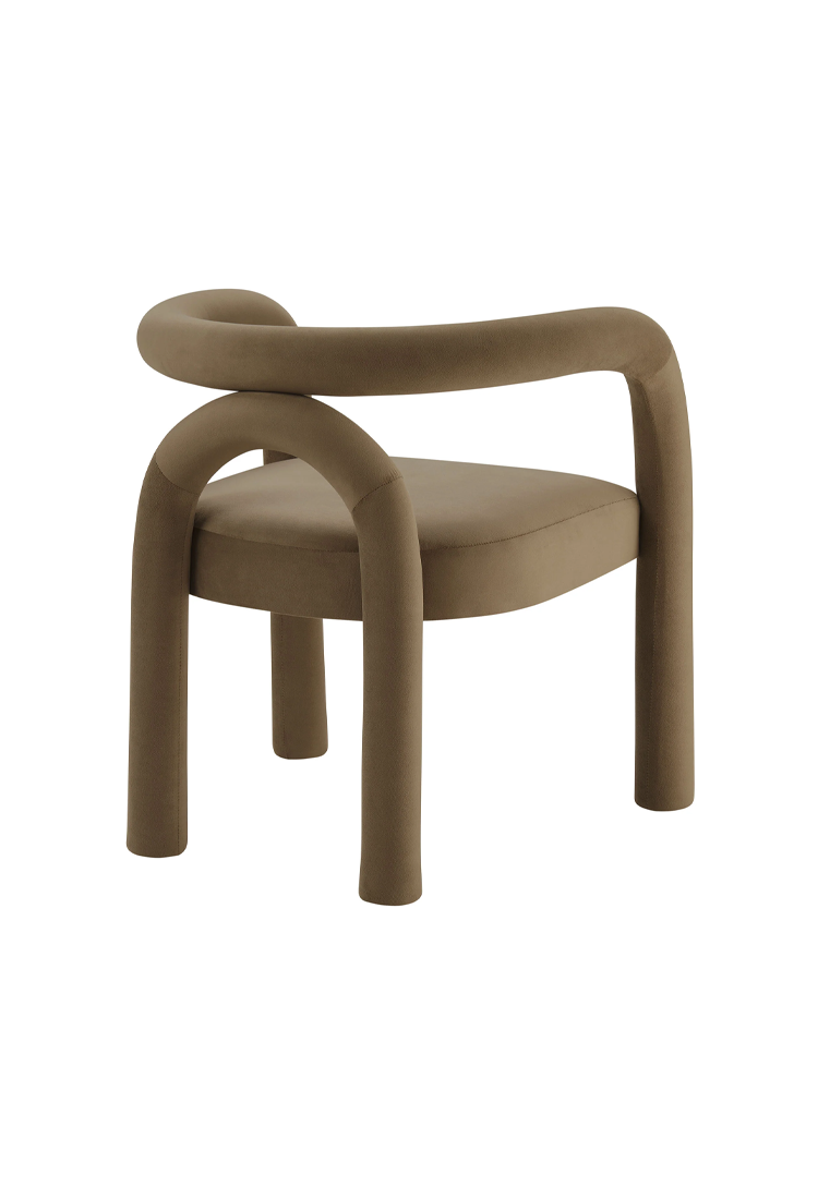 Cavara Velvet Dining Chair,Camel