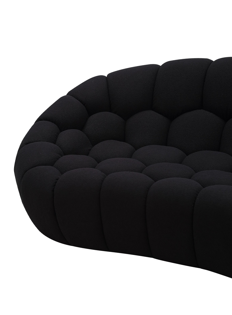 Veridian 104"Sofa, black