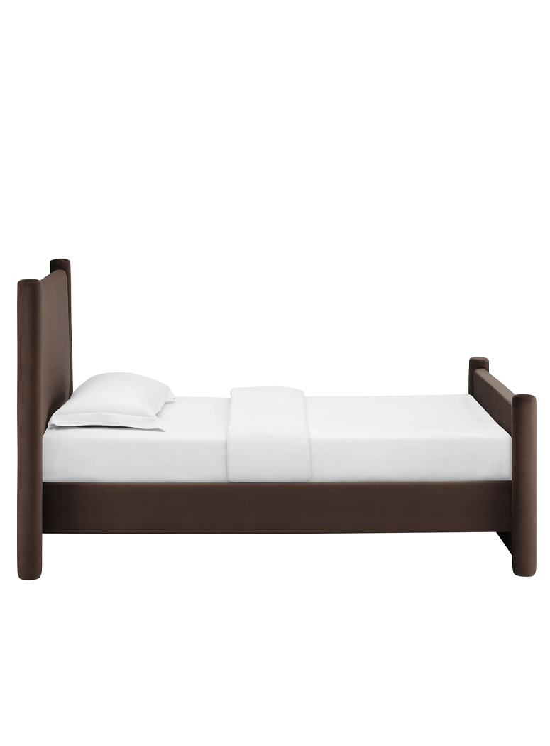 Mariselle Twin Plaform Bed,Chocolate Brown