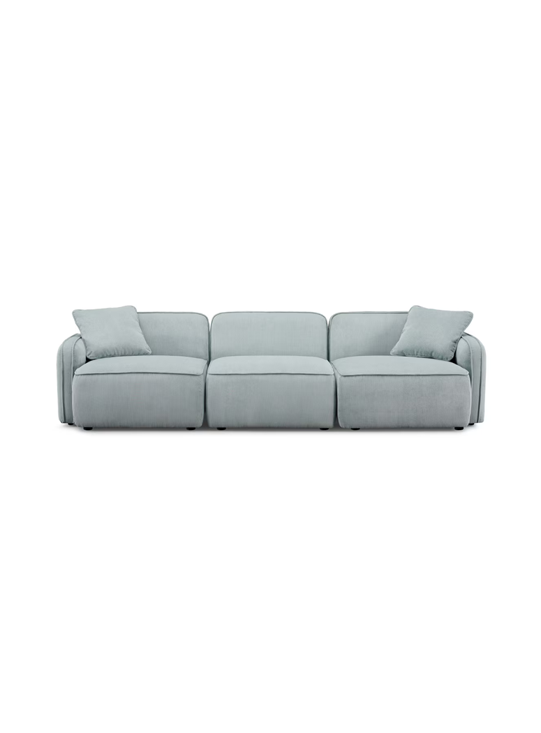 Syntara Velvet Loveseat,Light Green