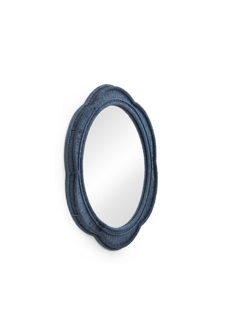 Bravura Wall Mirror,Blue