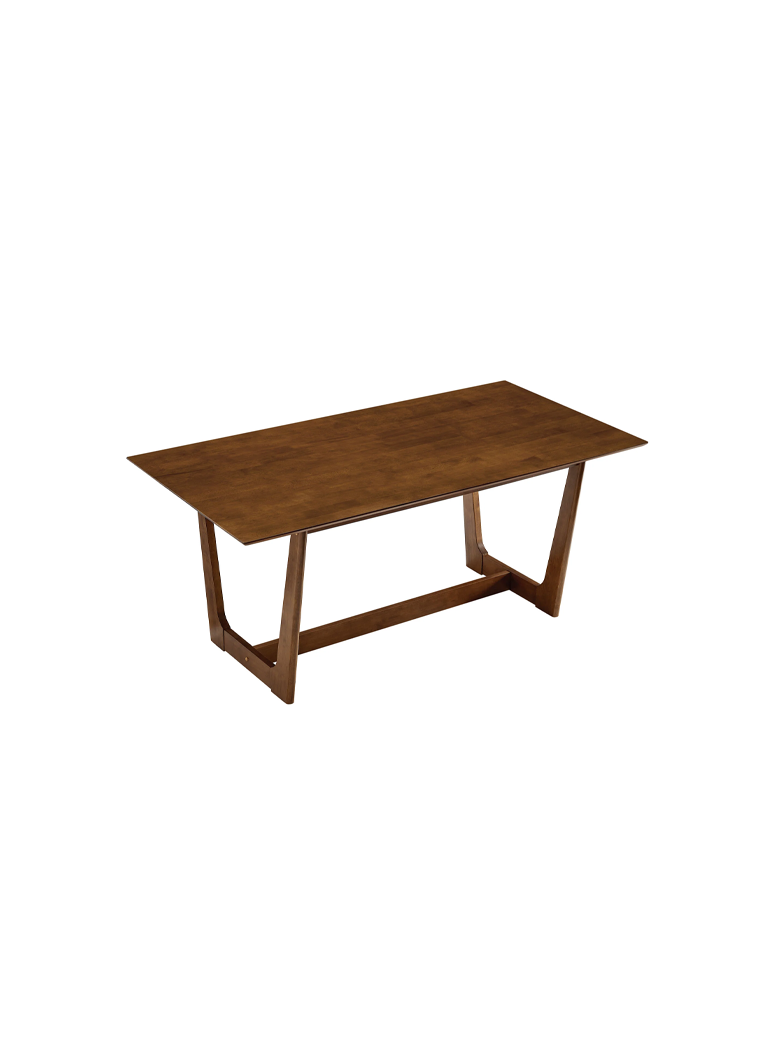 VeoFlux Rectangle Wood Dining Table,Walnut