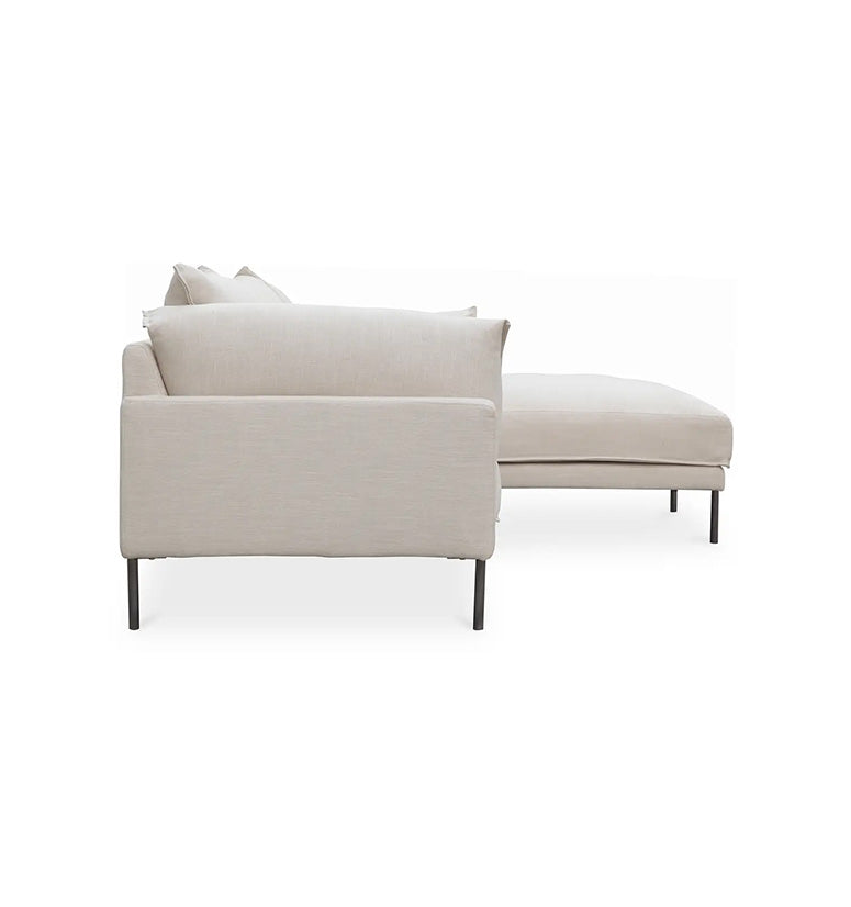 Quinn Sectional,2 facing option ,sandy beige