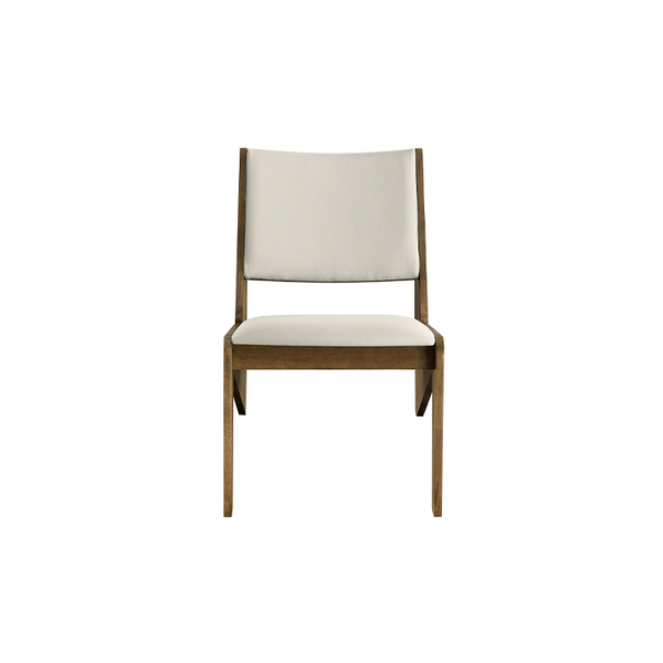 Zerathiel Leather Accent Chairs,Oak Stone(set of 2)