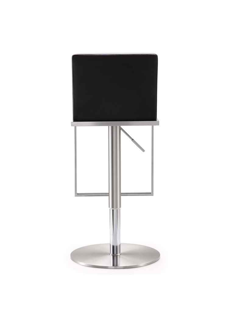 Albert BLK Vegan Leather Adjustable Stool