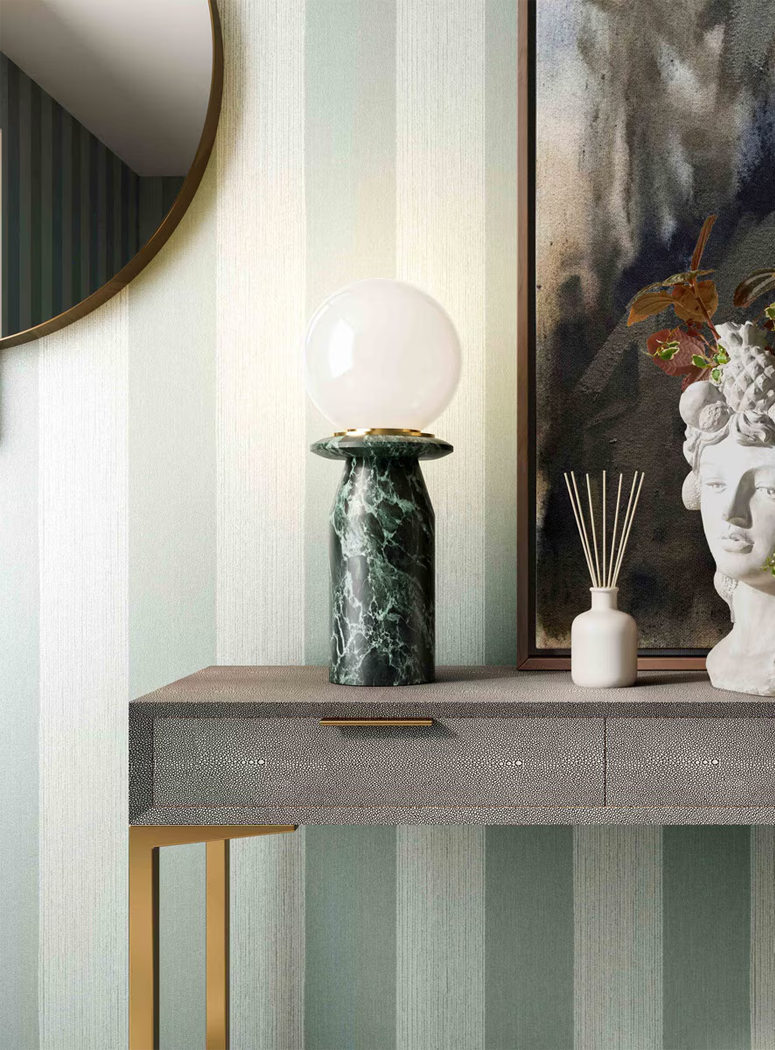 Thalor Marble Lamp,green