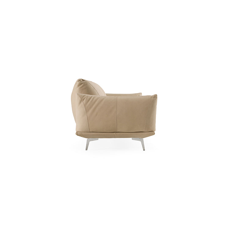 Lopez Leather Sofa, beige