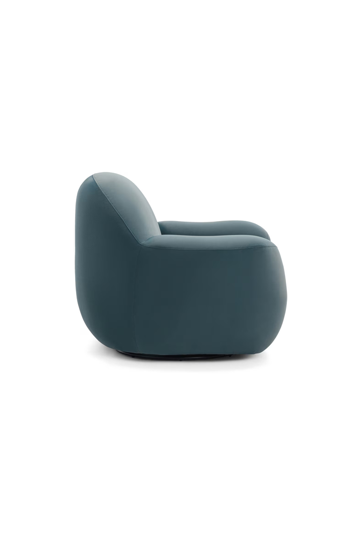 Ferenza Velvet Swivel Chair