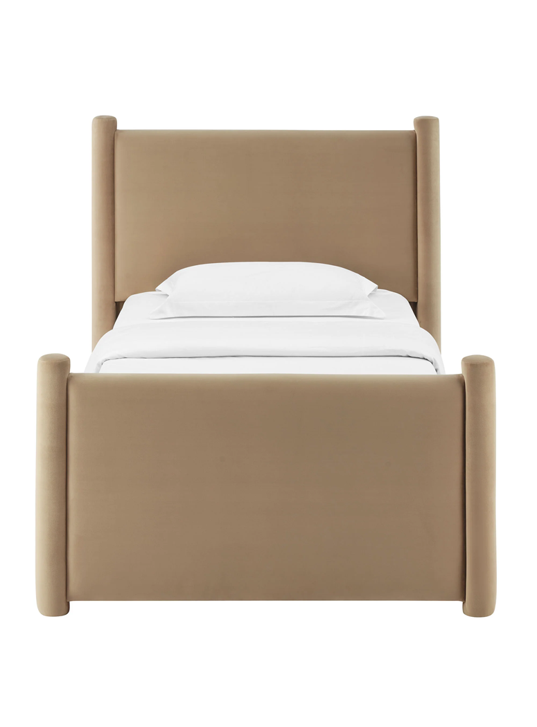 Mariselle Twin Plaform Bed,Taupe