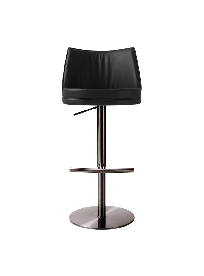 Gizmo Leater on Adjustable Stool,black