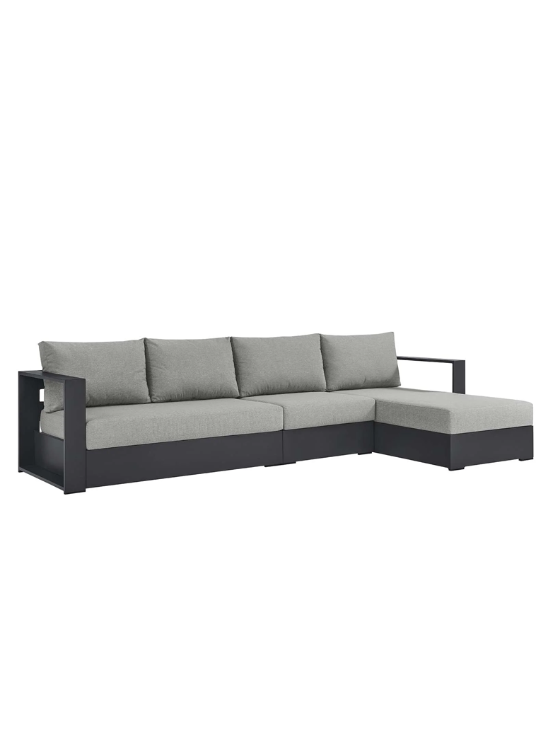 Credenza 3-Piece Sofa,right,grey