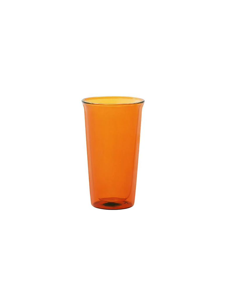 Kinto Cast Amber Double Wall Glass 340ml/11.6oz