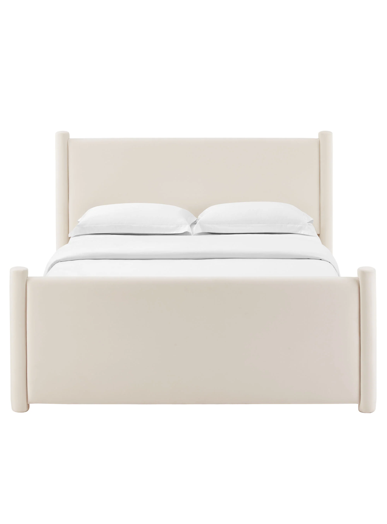 Mariselle King Plaform Bed,Alabaster