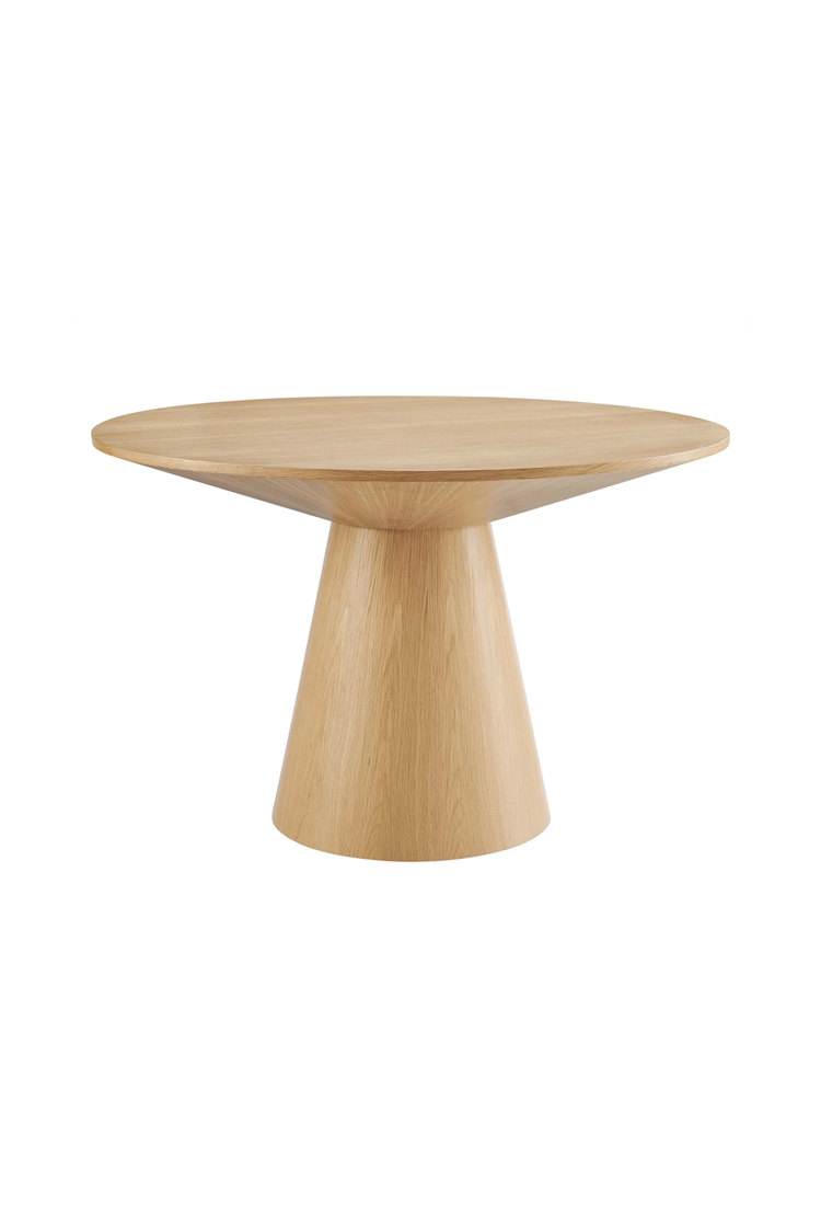 Quillon 47" Round Dining Table,Oak