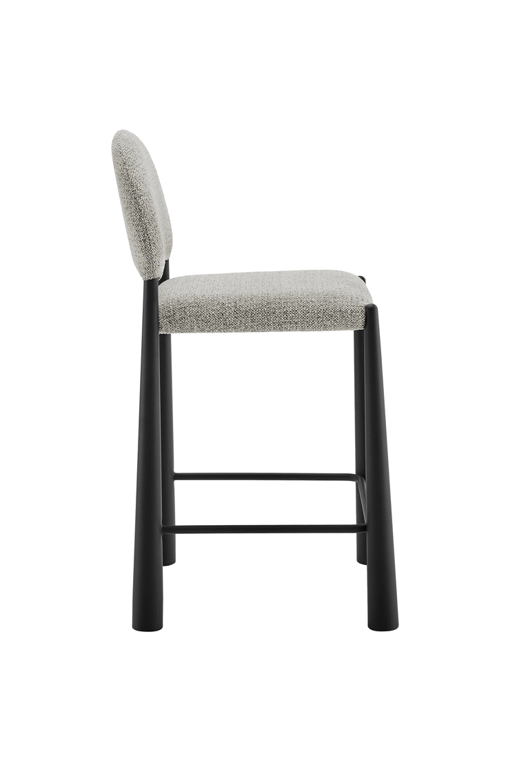 Alura Fabric Counter Stool,Black Camel