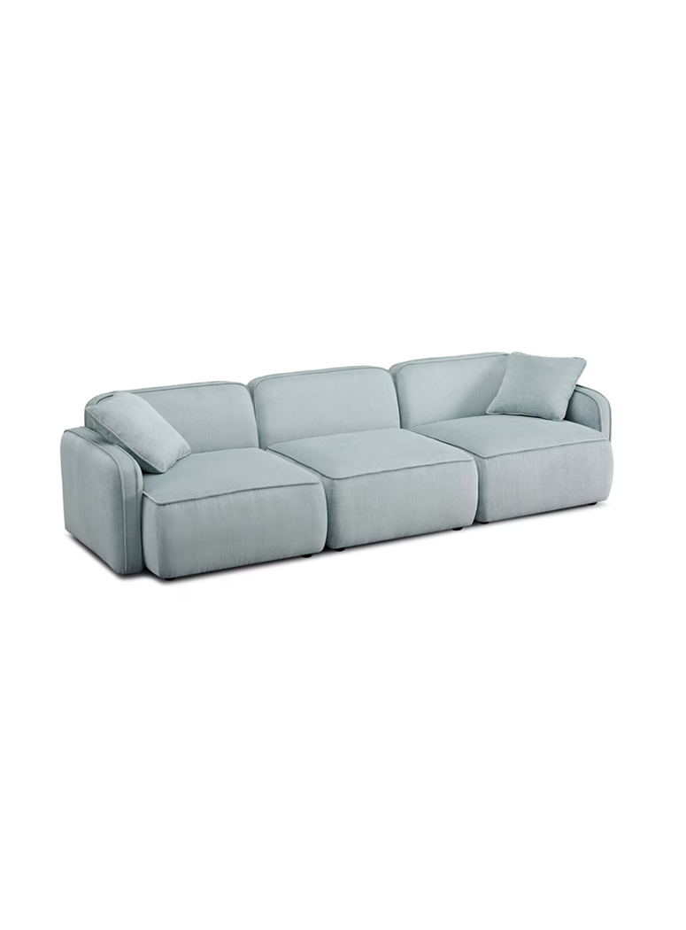 Syntara Linnen Loveseat,Light Green