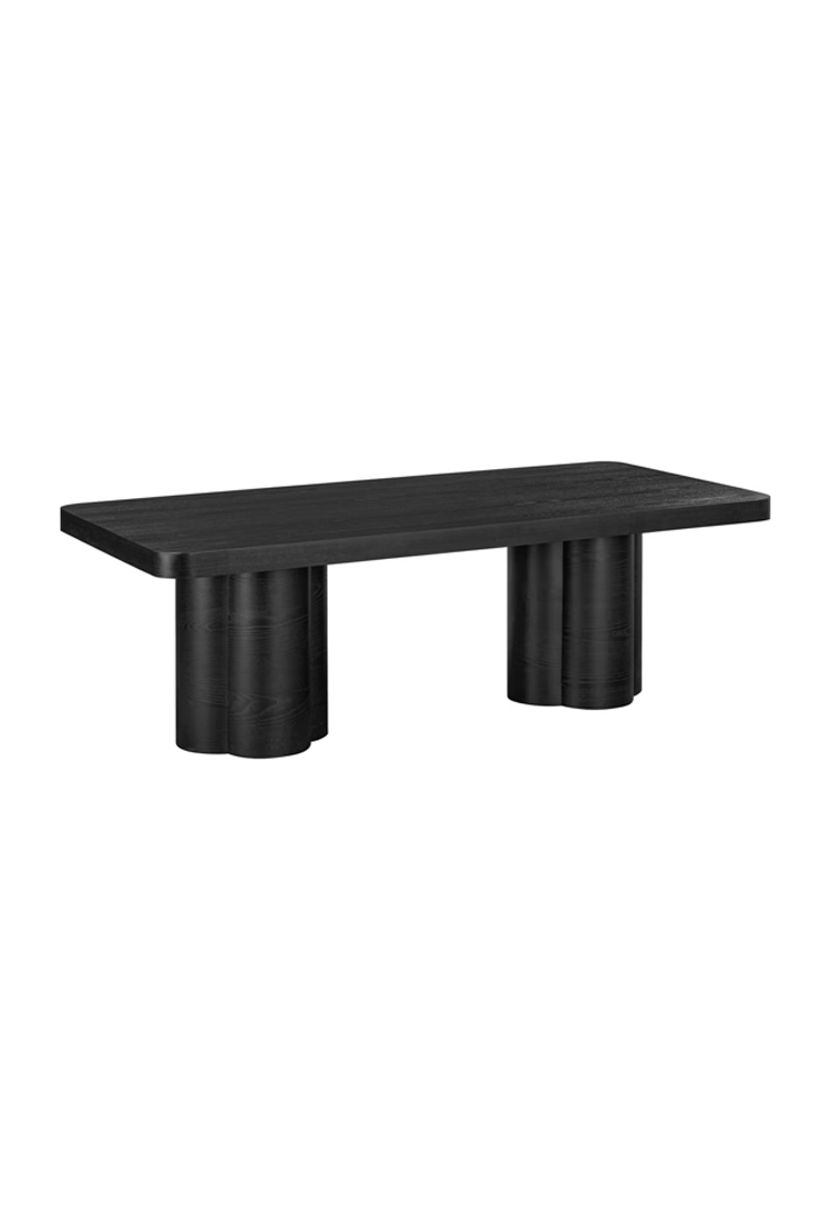 Nookara Ash Dining Table,Black