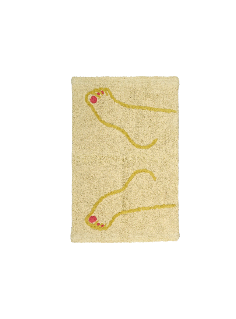 Cold Picnic Footsie bathmat,Yellow