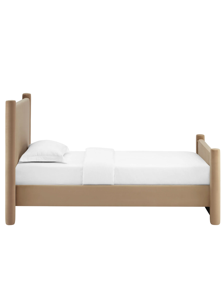 Mariselle Twin Plaform Bed,Taupe