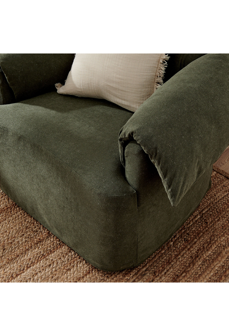 Euphoria Fabric Armchair,Sage