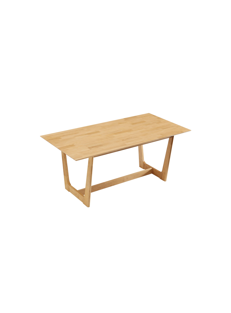 VeoFlux Rectangle Wood Dining Table,Natural