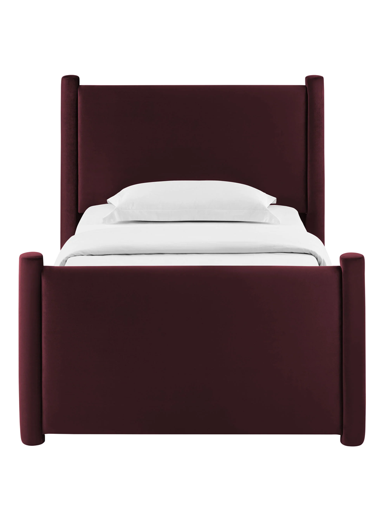 Mariselle Twin Plaform Bed,Mulberry