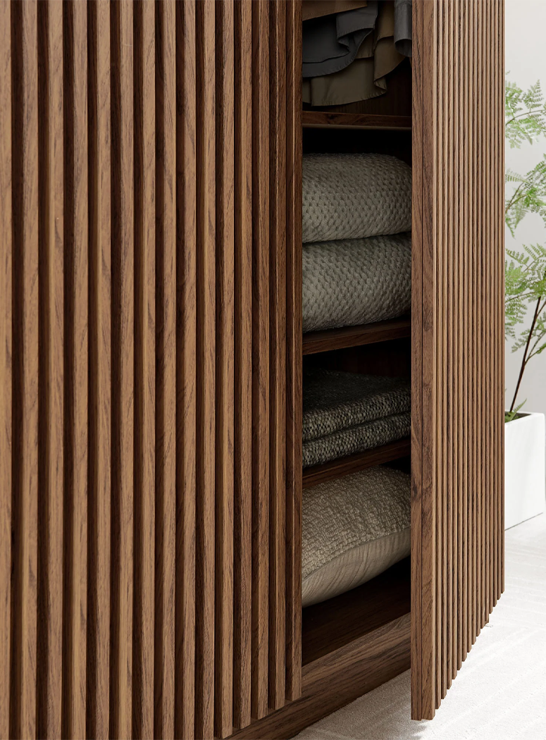 Calyx 2-Door Closet ,Walnut